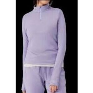 Allbirds Lavender Long Sleeve Tee Quarter Zip